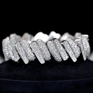 Fred of Paris Success 18K White Gold 7.96ct Pave Set Diamond Bracelet #15